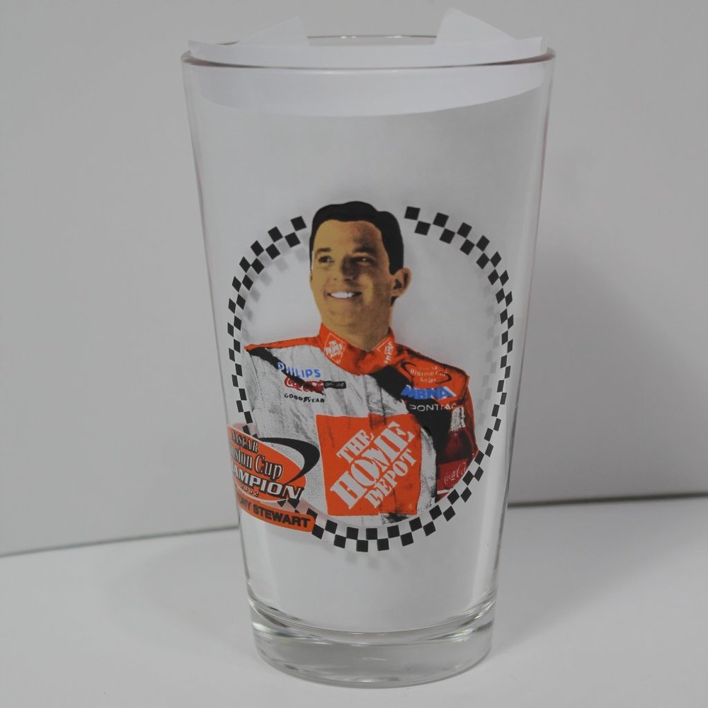 Tony Stewart Coca Cola Glass